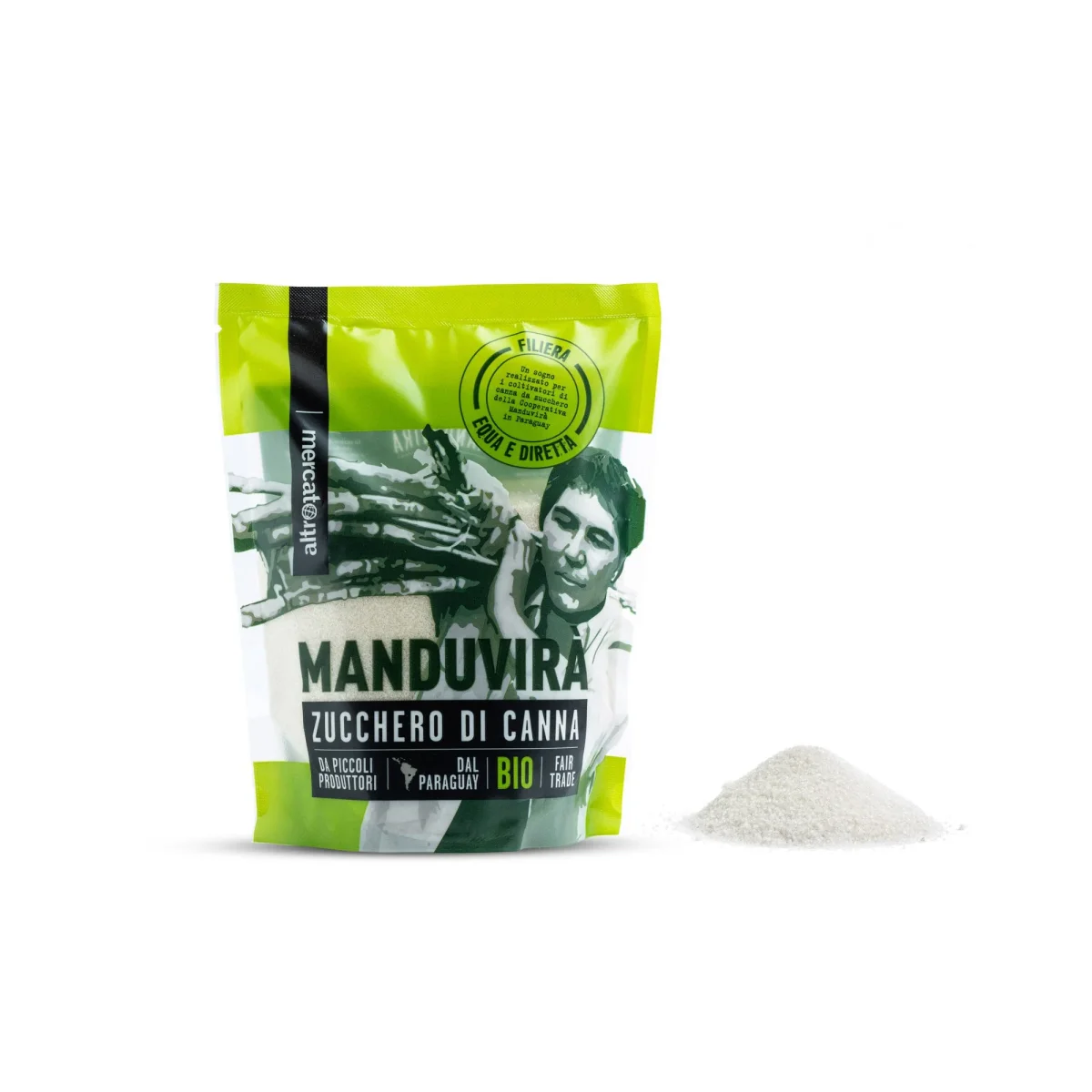 Zucchero di canna chiaro Manduvirà – bio | 500 g